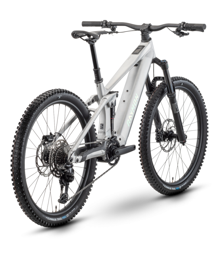 Celoodpružené horské elektrokolo Raymon Durok Pro  - Raw alloy