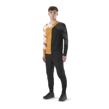 MAVIC PÁNSKÝ DRES S DLOUHÝM RUKÁVEM DEEMAX ENDURO LETTERS/MINERAL YELLOW (T000483) - Velikost: S