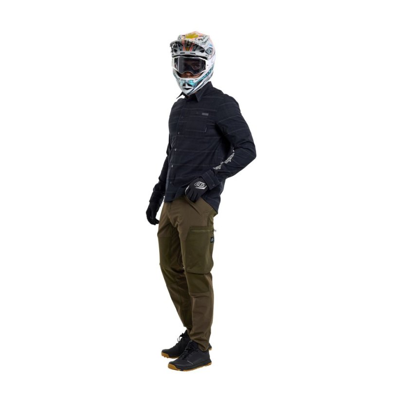 TLD KOŠILE GRIND FLANNEL PLAID CARBON (82765002) - Velikost: S