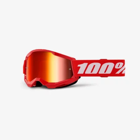Sjezdové brýle 100% STRATA 2  Mirror Red - červené