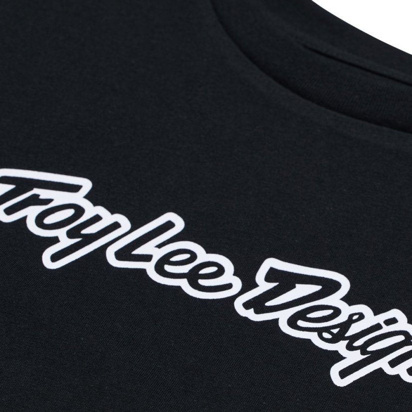 TLD DÁMSKÉ TRIKO S KRÁTKÝM RUKÁVEM SIGNATURE BLACK (75391702) - Velikost: S