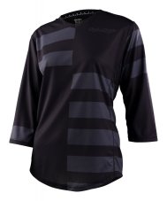 TLD DÁMSKÝ DRES S 3/4 RUKÁVEM MISCHIEF SPLIT STRIPE BLACK (35995700)