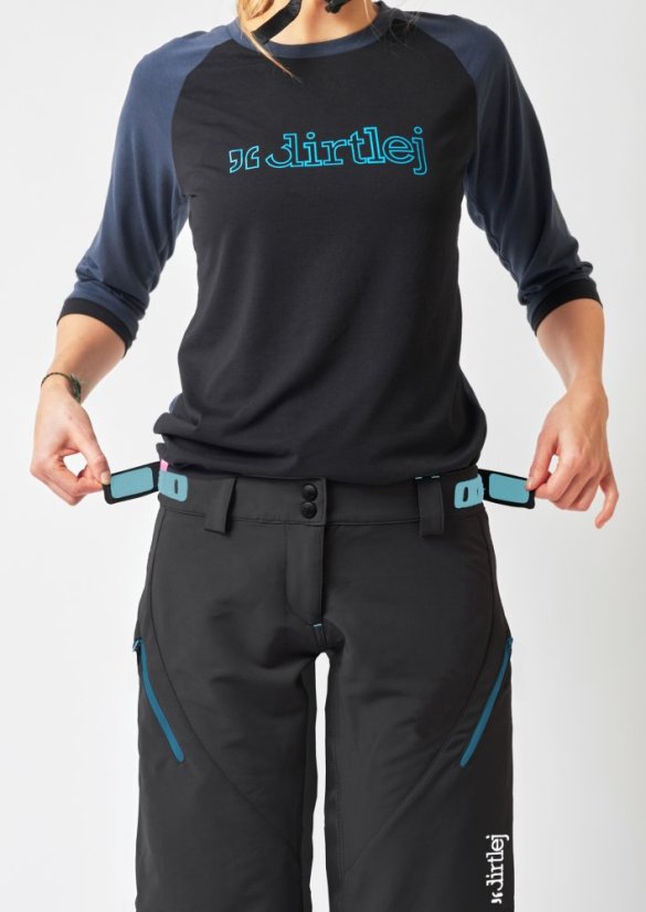 Dirtlej Trailscout Summer Ladies -  black / turq - Rozmiar: XS