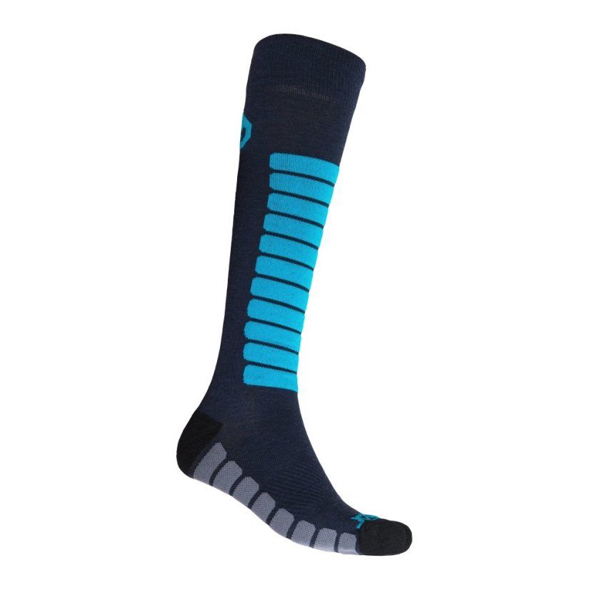 SENSOR PONOŽKY ZERO MERINO šedá/modrá 6/8 - Barva: modrá, Velikost: 6/8
