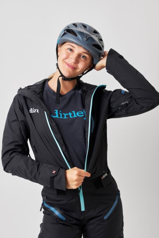 Dirtlej Dirtsuit Pro Edition Ladies Black Mint - Rozmiar: L