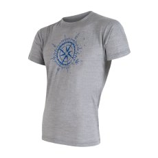 SENSOR MERINO ACTIVE COMPASS pánské triko kr.rukáv šedá XL