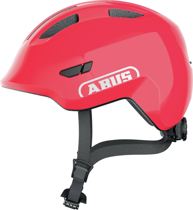 Dětská cyklistická helma Abus Smiley 3.0 Shiny Red - červená