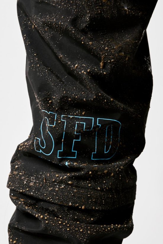 Voděodolná cyklistická kombinéza Dirtlej Dirtsuit SFD Edition Black Lime