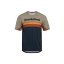 Pánsky cyklistický dres Horsefeathers Quantum  - krátky rukáv, indigo/taupe
