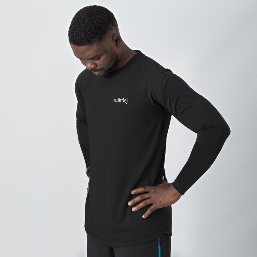Dirtlej Mountee LS Black - Rozmiar: XXL