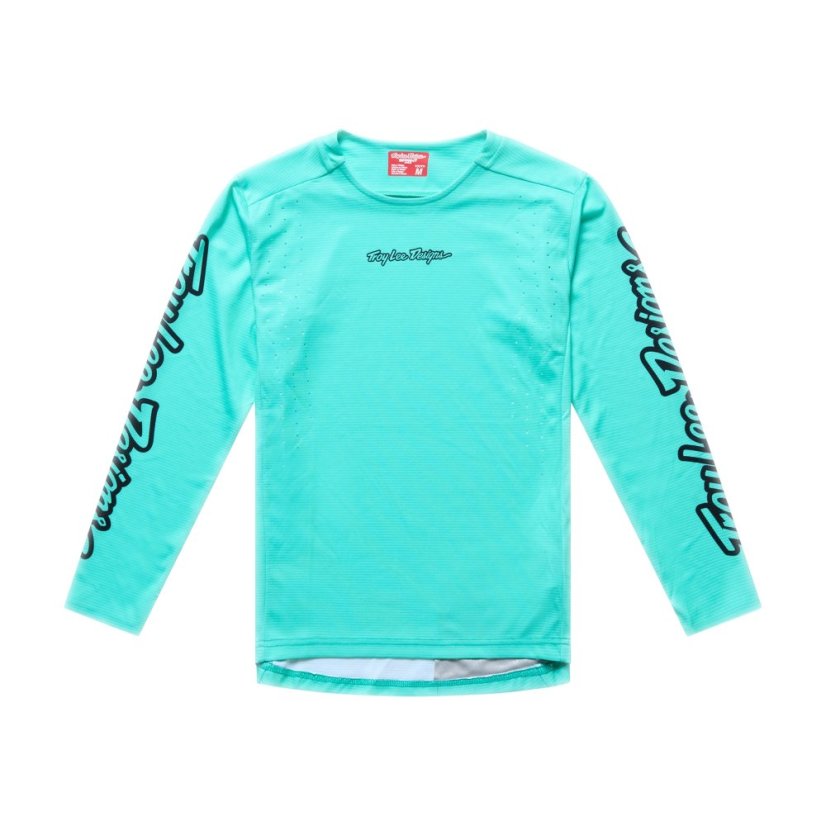 TLD DĚTSKÝ DRES S DLOUHÝM RUKÁVEM YOUTH SPRINT PRO MONO REAL TEAL (31593101) - Velikost: XS