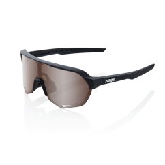 Brýle 100% S2 - Soft Tact Black - HiPER Crimson Silver Mirror Lens
