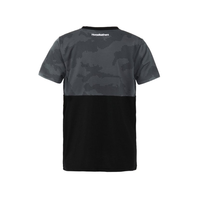 Detské tričko na bicykel Horsefeathers Fury Digital Flame White