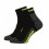 Cyklistické ponožky Horsefeathers Cadence Socks Black Limeade - Veľkosť: 5 - 7