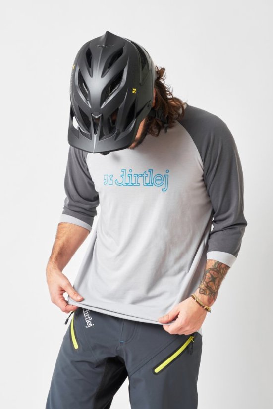 Cyklistický Dres Dirtlej Mountee - šedý