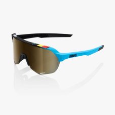 Brýle 100% S2 - BWR Black - Soft Gold Mirror Lens