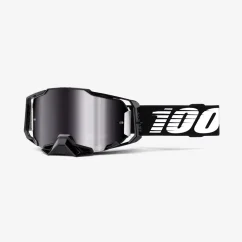 Zjazdové okuliare 100% ARMEGA Mirror Silver - Black