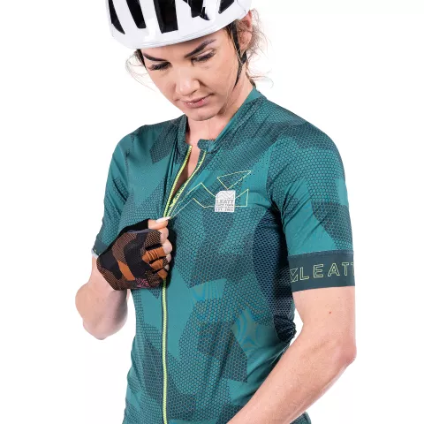 LEATT cyklistický dres krátky rukáv MTB Endurance 5.0 , dámsky , Lagoon - Varianta: XS / EU34 / UK6 / US2