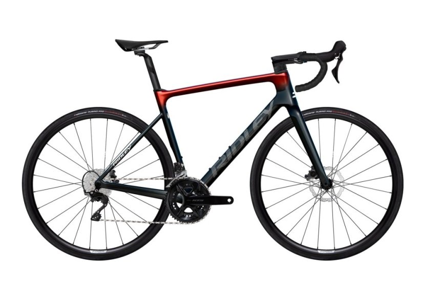 RIDLEY kolo FALCN 105 UD Carbon/Candy Red Metallic/Silver S - Veľkosť: S