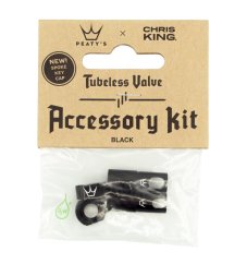 PEATY'S X CHRIS KING (MK2) BLACK PŘÍSLUŠENSTVÍ K BEZDUŠOVÝM VENTILKŮM (PTV2-ACCS-BLK-12)
