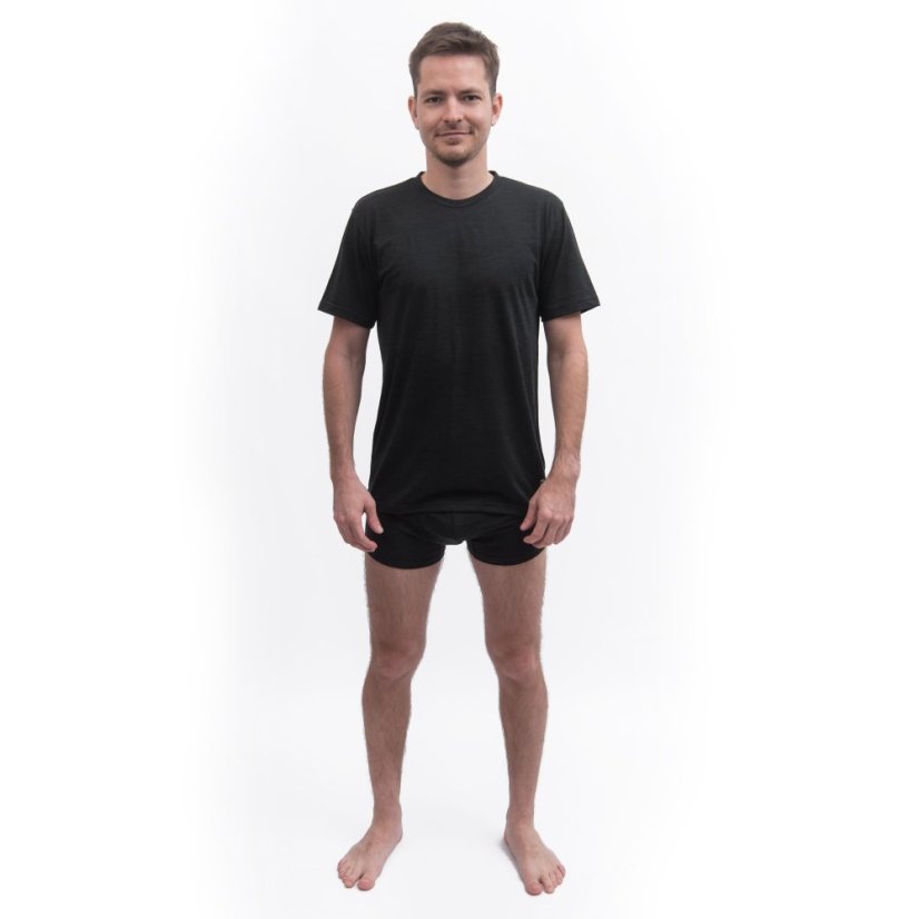 SENSOR MERINO CORDURA pánské triko kr.rukáv černá XXL - Barva: černá, Velikost: XXL