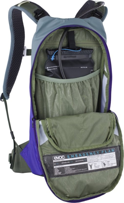 Cyklistický batoh Evoc Stage 6 + 2l Bladder Violet - Dark Olive