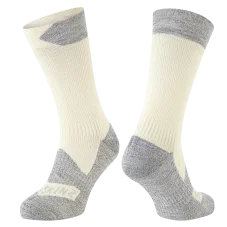 Nepremokavé ponožky Sealskinz Raynham Cream Grey