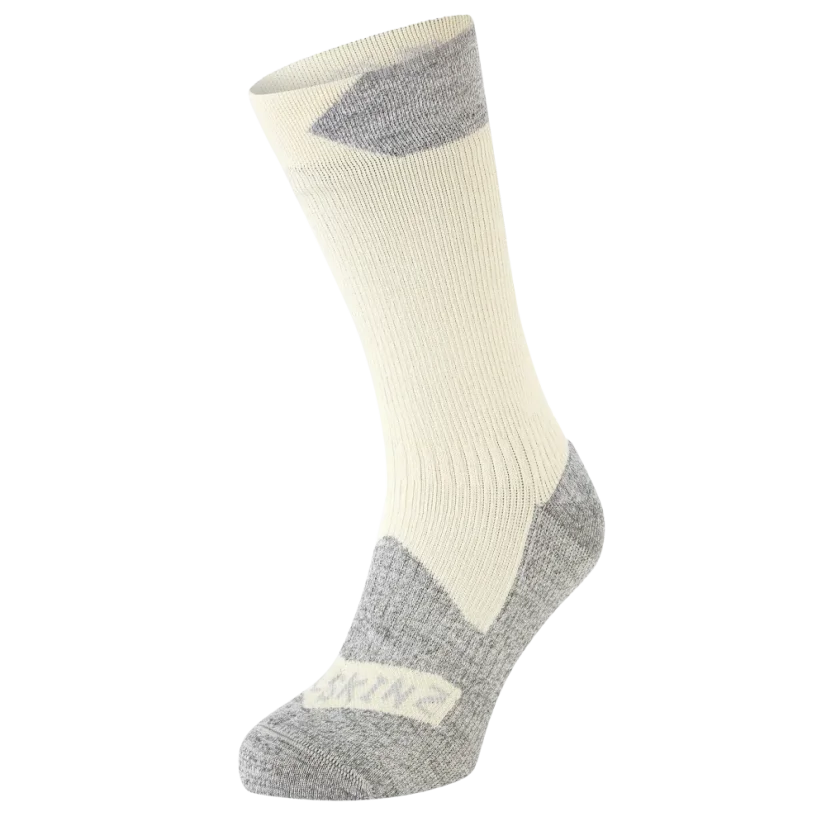 Voděodolné ponožky Sealskinz Raynham Cream Grey