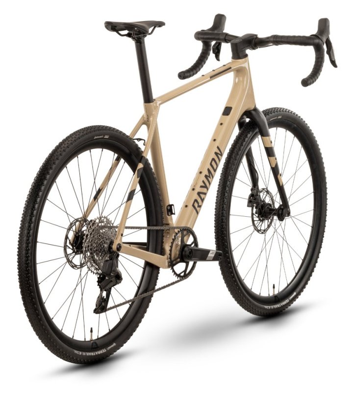 Gravel bicykel Raymon Soreno Pro karbón piesková/čierna