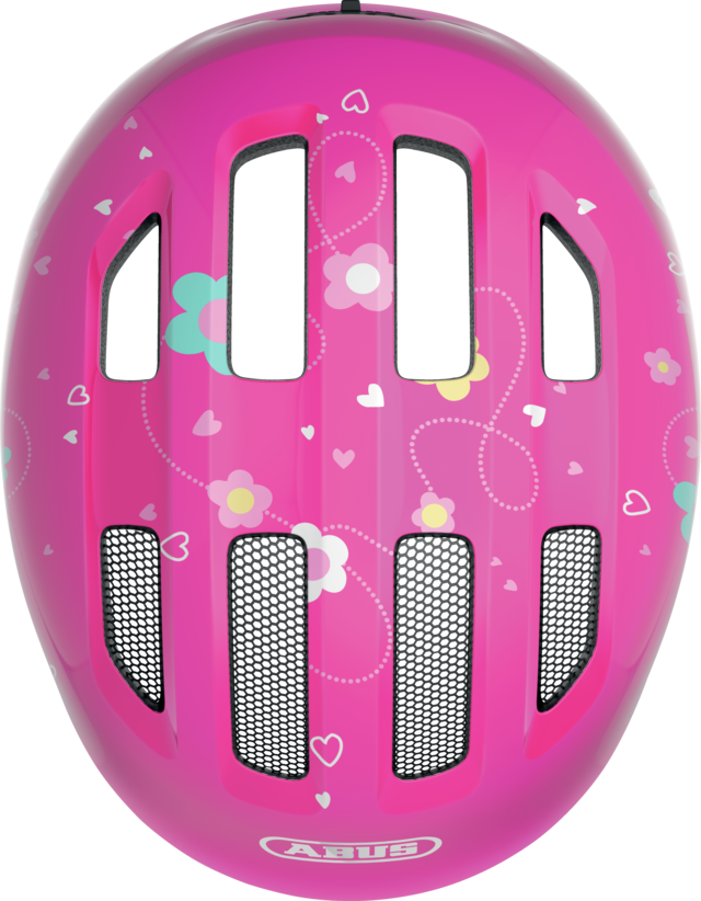 Dětská cyklistická helma Abus Smiley 3.0 Pink Butterfly - růžová