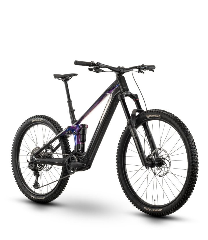 Celoodpružený horský elektrobicykel Raymon Tarok Pro Carbon Galaxy