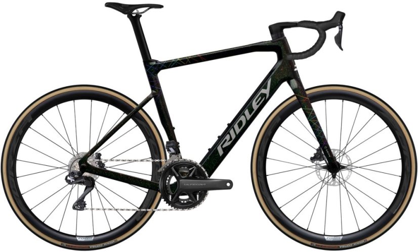 RIDLEY kolo E-GRIFN GRX600 Starstruck Black/Neon Silver S - Veľkosť: S