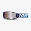 Sjezdové brýle 100% ARMEGA HIPER Mirror Silver - tmavě modré