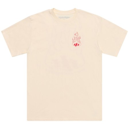 TLD TRIKO S KRÁTKÝM RUKÁVEM TORCHED VINTAGE WHITE (70121201) - Velikost: S