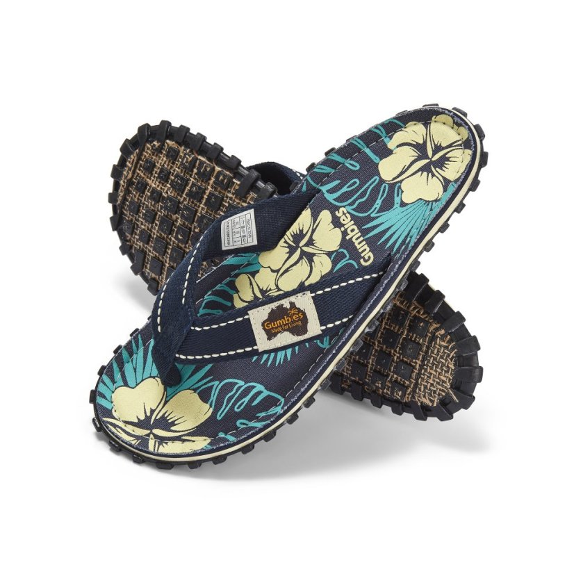 Žabky Gumbies Classic Blue Hibiscus
