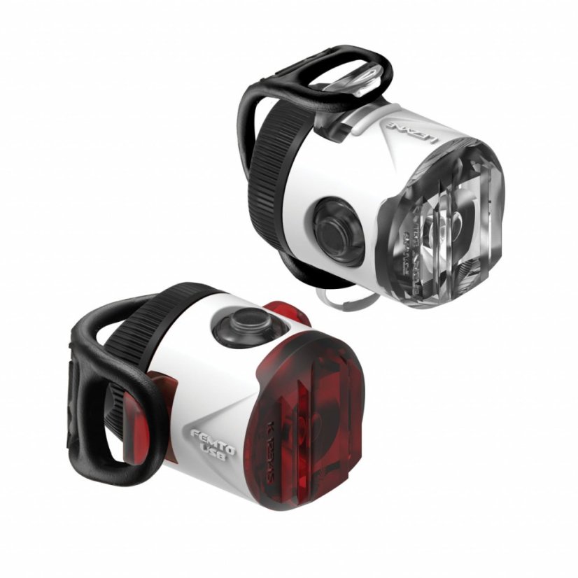 LEZYNE Set svetiel LED FEMTO USB DRIVE - predné + zadné - Varianta: čierne