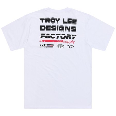 TLD TRIKO S KRÁTKÝM RUKÁVEM FACTORY WHITE (70181803) - Velikost: S