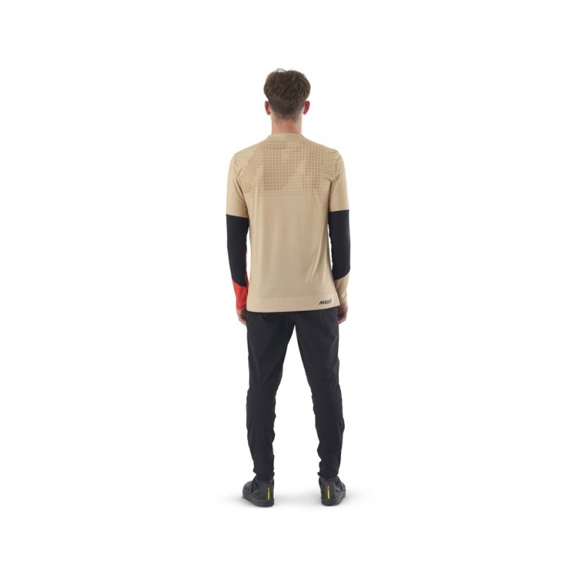 MAVIC PÁNSKÝ DRES S DLOUHÝM RUKÁVEM DEEMAX ENDURO PRO WHITE PEPPER/SPICY ORANGE (T000479) - Veľkosť: S