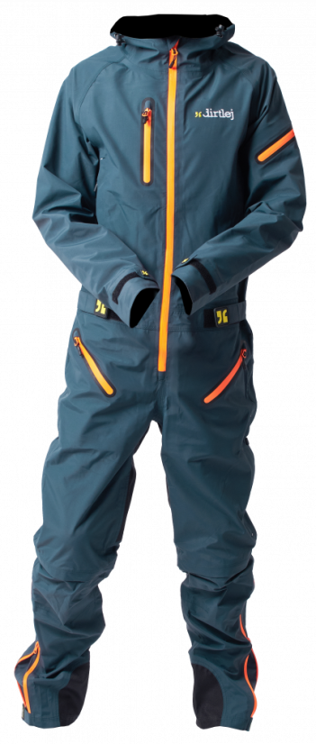 Voděodolná cyklistická kombinéza Dirtlej Dirtsuit Core Edition Steel Blue