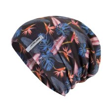 SENSOR ČEPICE MERINO IMPRESS černá/floral L
