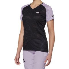 100% dámský dres AIRMATIC krátký rukáv - černý