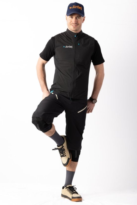 Voděodolná cyklistická vesta Dirtlej Vest Black