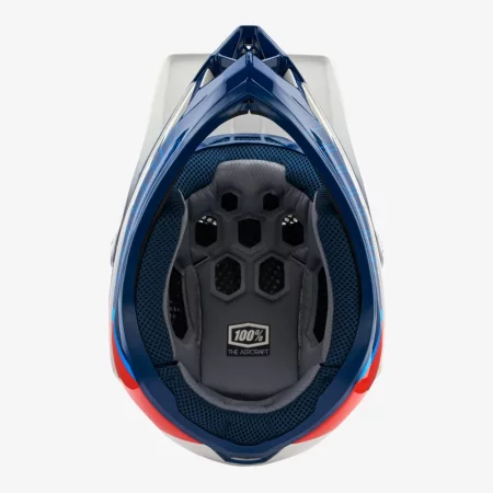 100% helma AIRCRAFT COMPOSITE - modrobílá - Velikost: S