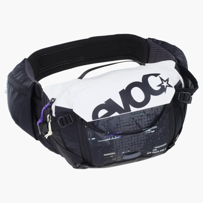 Ledvinka Evoc Hip Pack Pro 3 + Hydration Bladder 1,5l - multicolour, bílá, černá