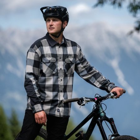 Technická bike košile Horsefeathers Prom - silver birch