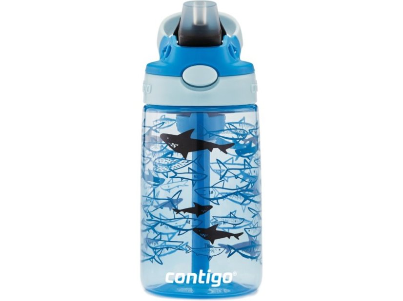 Contigo Dětská láhev Easy Clean 420 ml, Blue Sharks