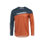 Horsefeathers QUANTUM LS BIKE JERSEY (petrol/burnt orange)