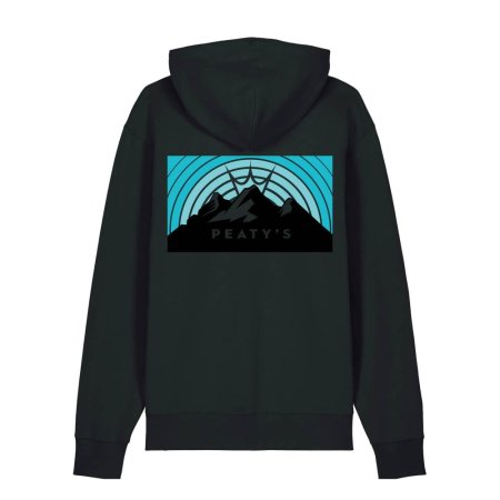 PEATY'S PUBWEAR MIKINA S KAPUCÍ SUNRISE BLACK (PPW-25-HDY-RZE-BLK) - Veľkosť: S