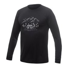 SENSOR MERINO ACTIVE VAN LIFE pánské triko dl.rukáv černá M