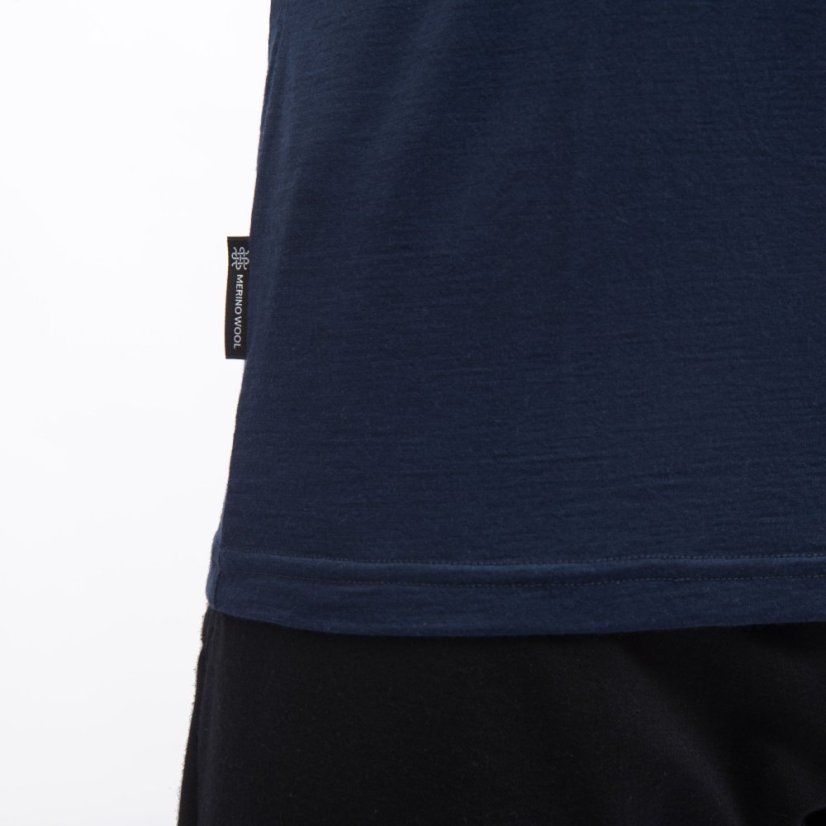 SENSOR MERINO ACTIVE OUTSIDE pánské triko kr.rukáv deep blue S - Barva: modrá, Velikost: S